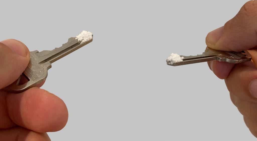 ketamine powder dose on key